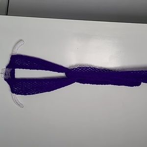 NWOT Hand Crocheted scarf.  Purple.